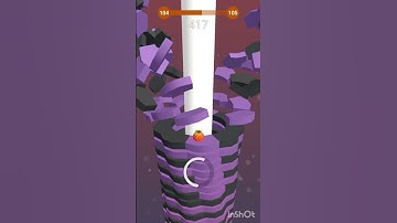 strawberry in stack ball, level 104 😁 #shorts #youtubeshorts #stackball