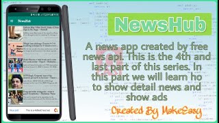 NewsHub News App (Part-4) | Android Studio Project, Kodular Project to Android Studio | MakeEasy screenshot 5