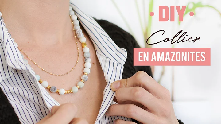 DIY BIJOU | Faire un Collier en pierres Amazonites...
