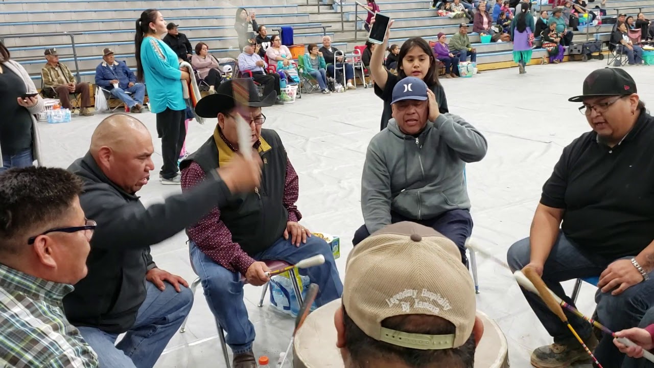 Lightning Horse Singers @ Piñon H.S. Powwow 2019, Saturday night