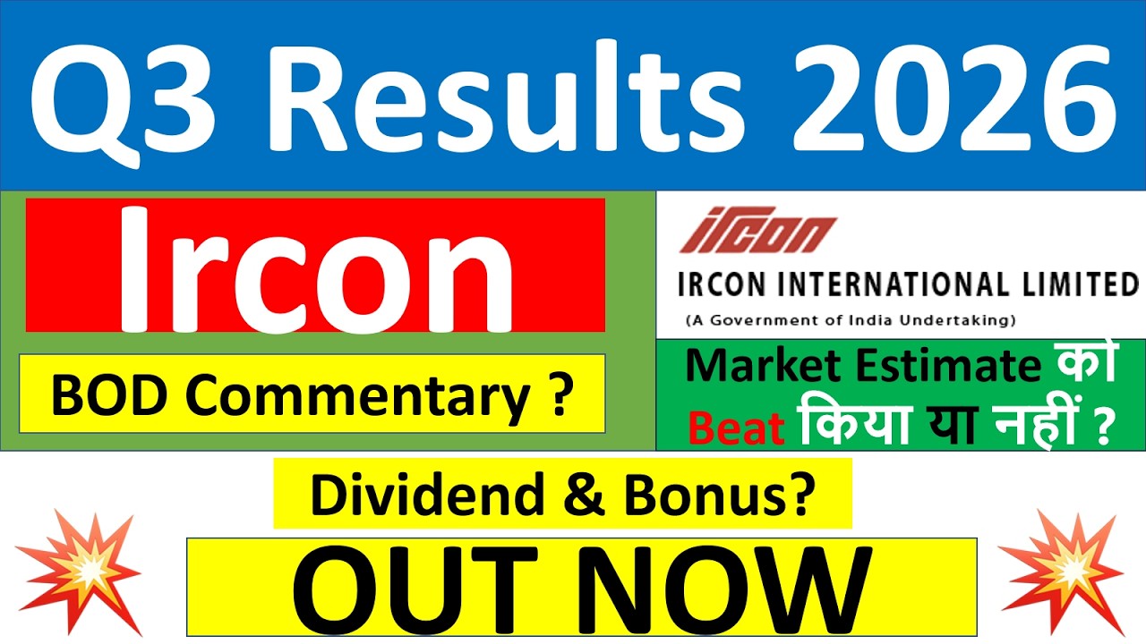 Ircon q3 results 2026 | Ircon results today | Ircon Share News | Ircon Share Dividend news today