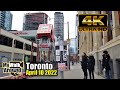 A Berczy Park start, and walking some downtown Toronto Streets on Sunday April 10, 2022 [4k video]