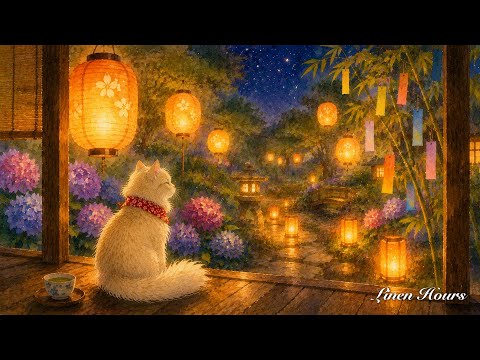Tanabata Night & Paper Lanterns 🏮🌙 Sleep Music & Calm Piano for Deep Sleep (3 Hours)
