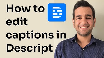 How to edit captions in Descript | 1 Min Tutorial