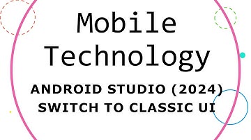 Android studio Iguana 2024 How To switch to classic ui