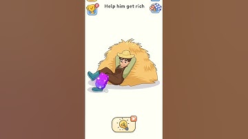 DOP 5 Draw One Part Fun Mobile PuzzleGame☄️ Help him get rich (Walkthrough + Tips) #gaming #shorts