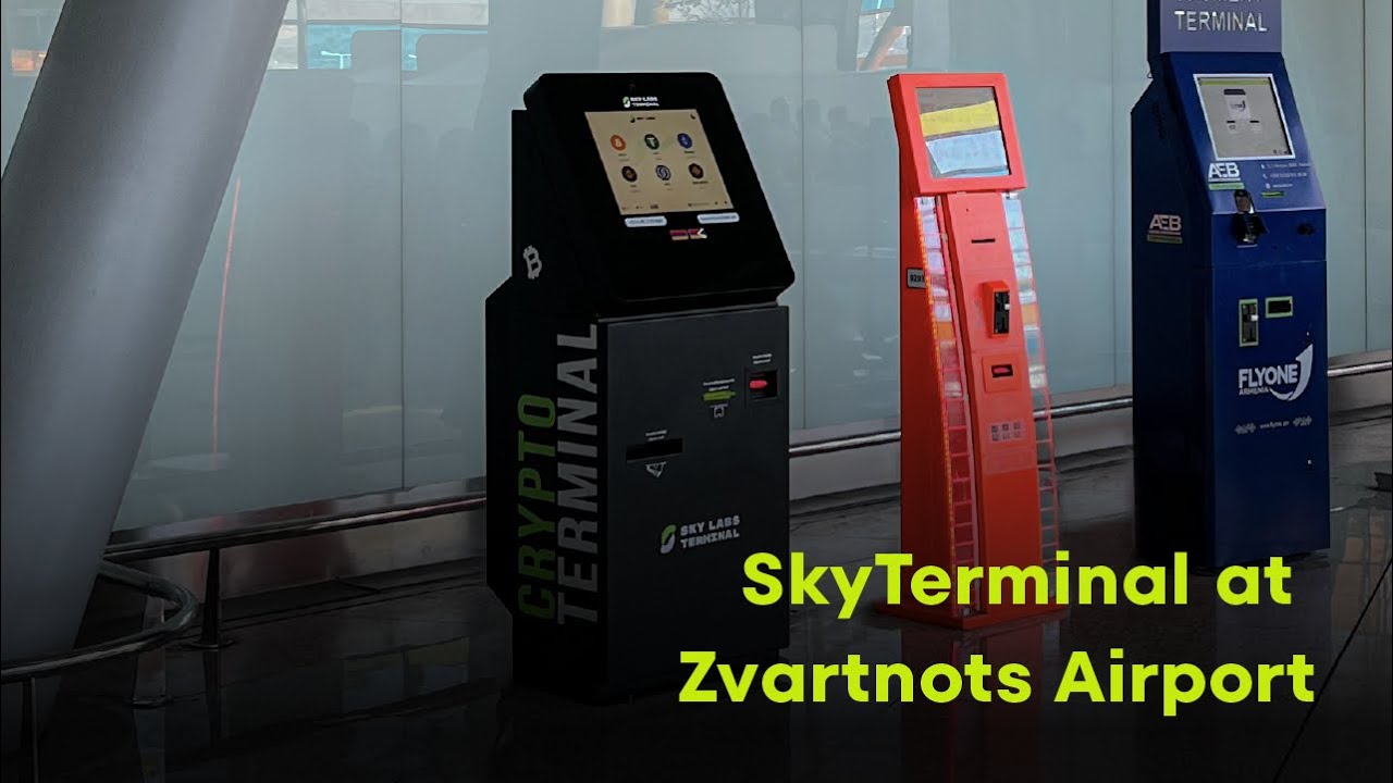 SkyLabs Crypto Terminal at Zvartnots International airport