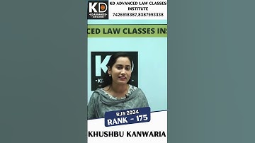KDALC - RJS KHUSHBU KANWARIA (Rank-175)#shorts #adj #rjs #kdalc #rjsmains #apo #jlo #kdcharansir