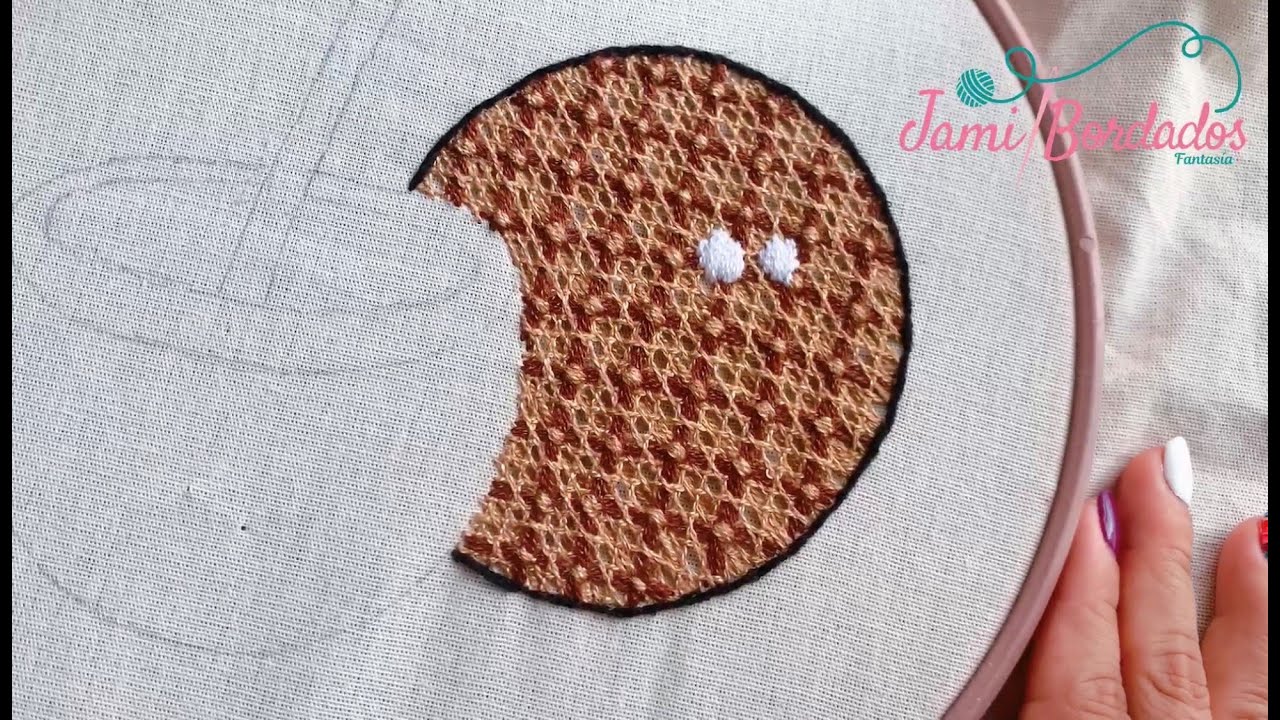 93. Bordado Fantasía Coco 1 / Hand Embroidery Coconut 🥥 with Fantasy Stitch