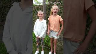 #ad Trinity and Madison show off their outfits from Simone Biles&#39; new collection with #athletagirl