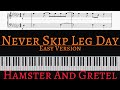 Disney's Hamster & Gretel "Never Skip Leg Day" Song | EASY piano cover by Pianotato