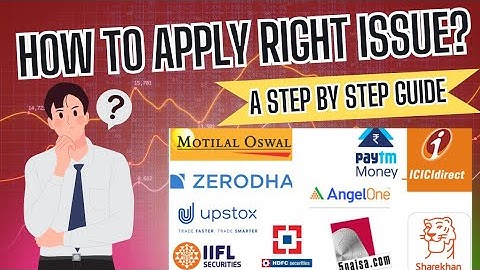 "How to Apply for Rights Issue | Step-by-Step Guide" Right issue kaise apply kare ?