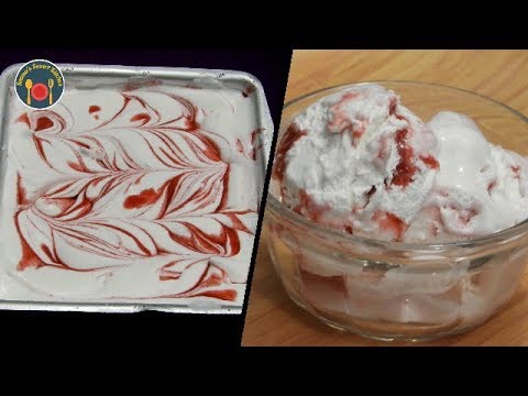 मार्केट जैसी Strawberry Ripple Icecream बिना Ice cream मशीन - Seemas Smart Kitchen