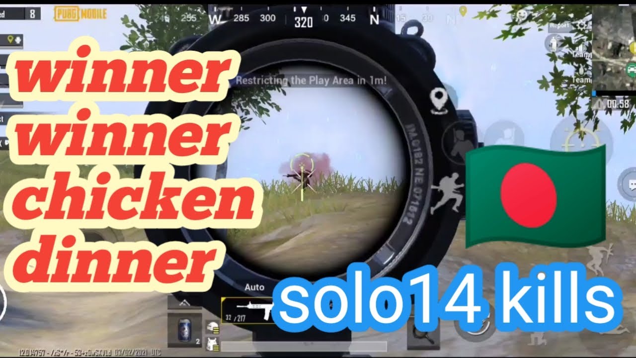 Winner winner chicken dinner solo 14 kills classic gameplay 