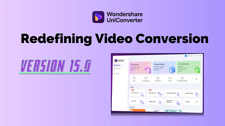 Wondershare UniConverter 15-Redefining Video Conversion!