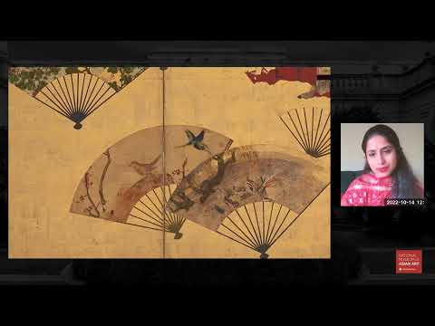 Meditation & Mindfulness: Screen with Scattered Fans
