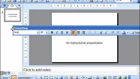PowerPoint 2003 Tutorial Using Toolbars Microsoft Training Lesson 1.6