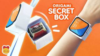 How to Make an Origami Apple Watch ⌚🍎 | Origami watch Box | Apple Craft | Screen-Free | Pretend Play