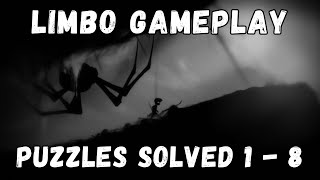 LIMBO Walkthrough #1: Puzzles 1 - 8 | No Commentary Gameplay (2025)