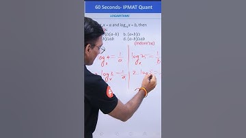 60 Seconds Quants: Logarithms Quick Tips | IPMAT 2026 Math Shorts