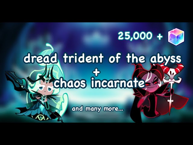 CookieRun Ovenbreak ~ Dread Trident of the Abyss + Chaos Incarnate costume find class=