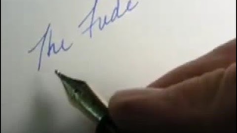 Sailor Fude nib writing sample - nibs.com
