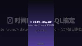 📅 按周聚合数据,还在手写日期字符串截断? DuckDB日期函数:date_trunc一键搞定周月年聚合 #Shorts