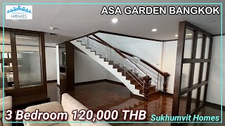Spacious 3 Bedroom Pet Friendly Duplex for Rent Asa Garden Bangkok 120,000 Monthly