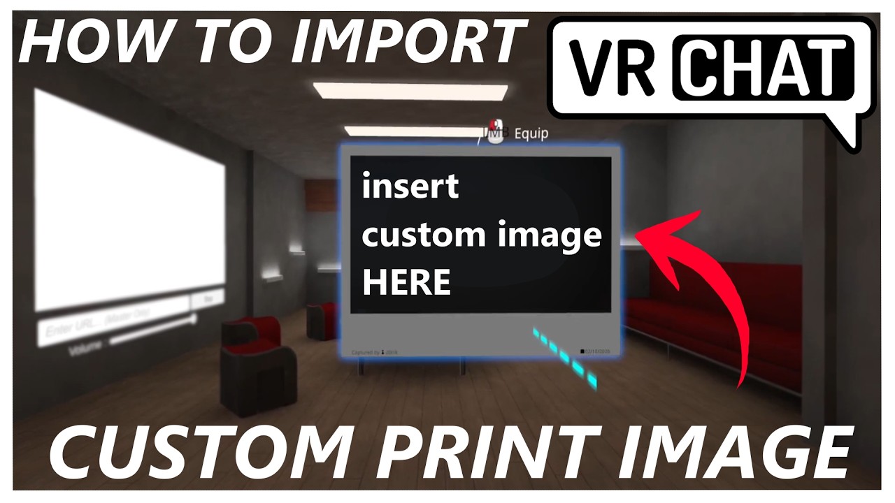How to upload custom Print image in VRChat - YouTube