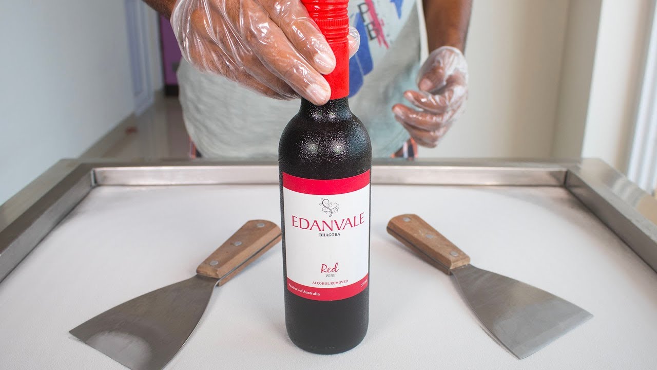 EDANVALE RED WINE ICE CREAM ROLLS - SATISFYING ASMR