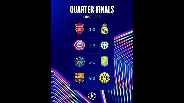Champions League quarter-finals first leg results Any Remontada? Madrid #ucl #alltimesucl #football