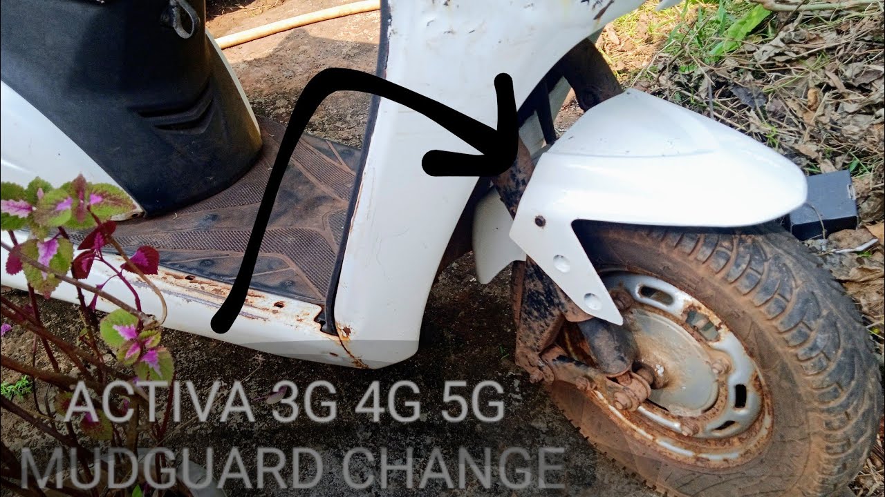 changing mudguard of Activa 2g,3g,4g,5g,6g. easy