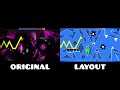 Kocmoc original vs layout  geometry dash comparison