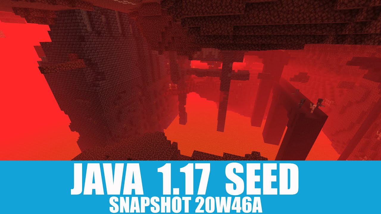 Minecraft Java 1.17 Seed Teleport to nether fortress that connects