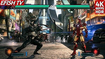 Venom & Doctor Strange vs Iron Man & Red Hulk (Hardest AI) - Marvel vs Capcom: Infinite