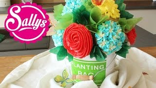 Muttertag Cupcake Blumenstrauß in wenigen Schritten / Cupcake Flower Bouquet / Sallys Welt