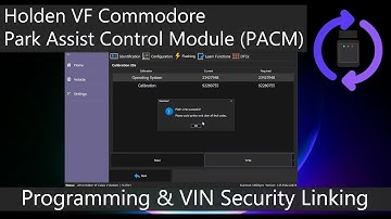 Holden VF Commodore Park Assist Control Module (PACM) Replacement Programming & VIN Security Linking