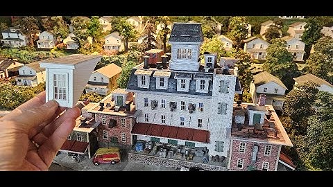 Adding Roof Dormers on Model Railroad Structures.