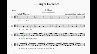 Finger Exercise I Viola G String
