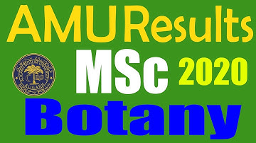 AMU MSc Botany Results 2020