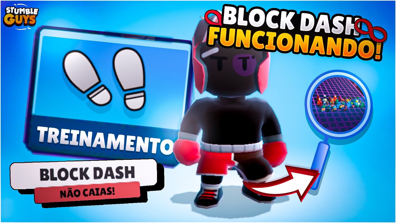 ✓ [OFICIAL] COMO BAIXAR E JOGAR O BLOCK DASH INFINITO NO MOBILE - SEM  ERROS!!! (stumble guys) 😱 