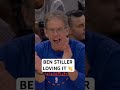Jalen Brunson hits the transition three and Ben Stiller loves it