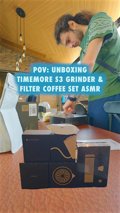 POV: ASMR Timemore S3 & filter #coffee kit unboxing #shorts #coffee #travel #taiwan
