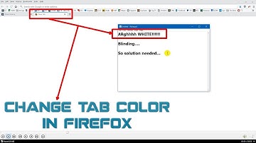 Change background color new tab in Firefox