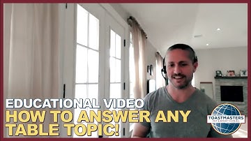 How to Answer ANY Table Topic! - Philip Pape | Dec 16, 2021