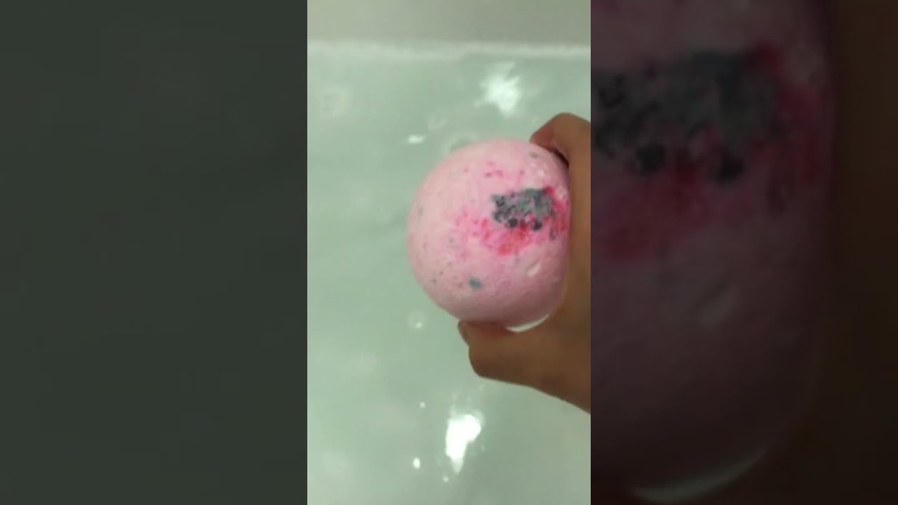 Scam bath bomb lush bath bomb blue and pink