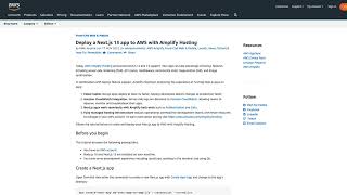 Deploy NextJs v13 to AWS Amplify 2022