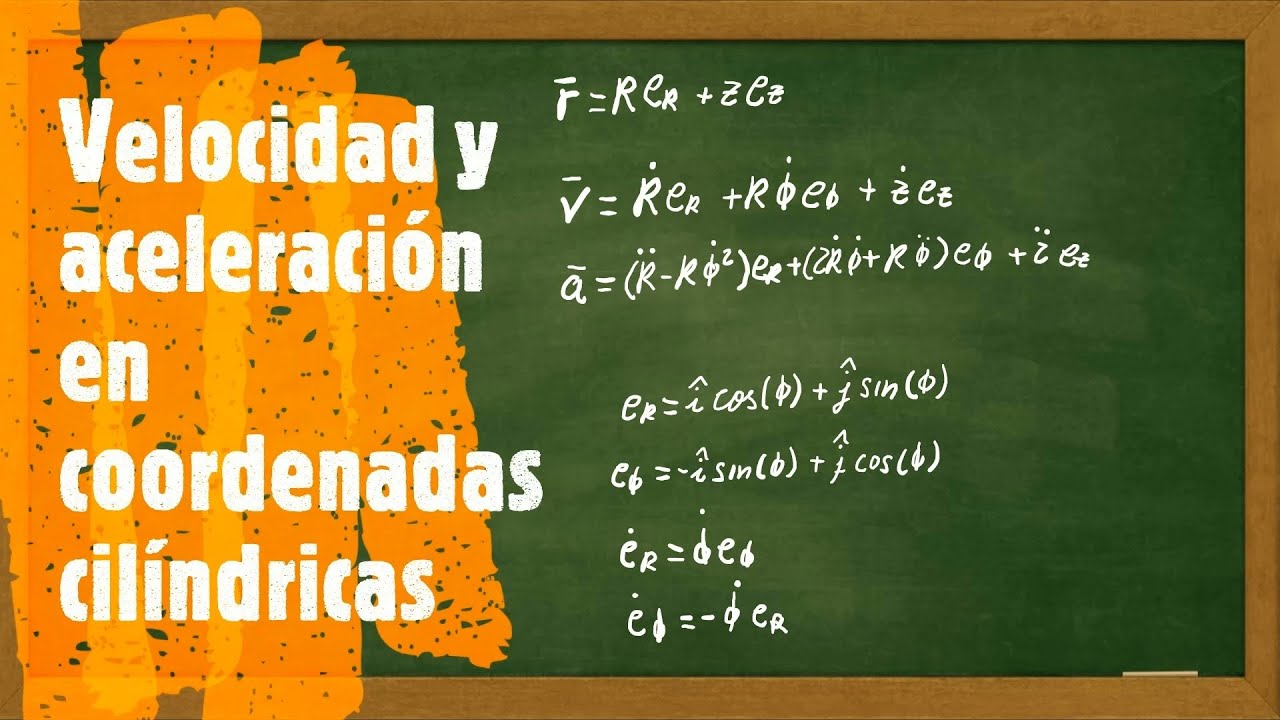 Velocidad y aceleración en coordenadas cilíndricas - YouTube