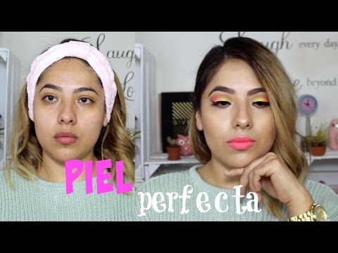 PIEL PERFECTA: Aplicación de base de maquillaje  (CUBRE ACNE )💜 Esme Na