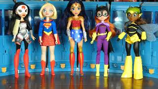 Dc superhero girls wonder woman katanna supergirl batgirl bumblebee
dolls
